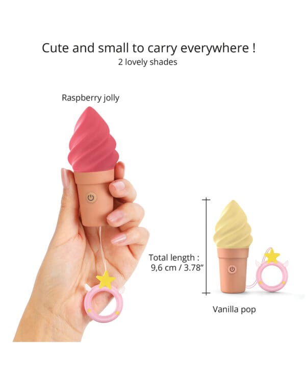 Love to Love Cand'ice Ice Cream Cone Stimulator - Raspberry Jolly - Image 4