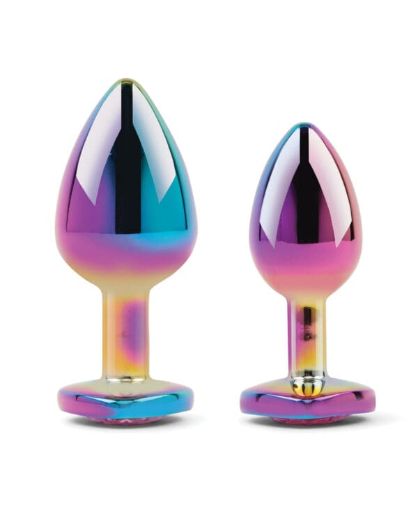 Gemsations 2 pc 2.75" & 3.25" Chrome Anal Training Set - Rainbow - Image 3