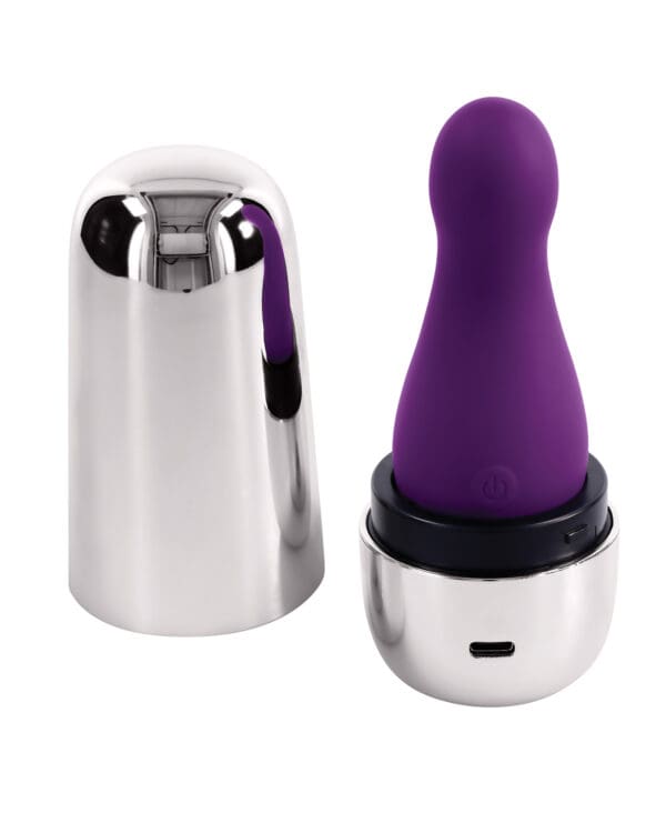 Playboy Pleasure The Jet Set Vibrator - Acai/Silver - Image 3