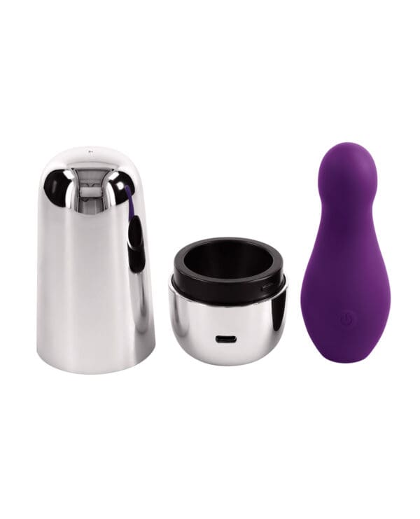 Playboy Pleasure The Jet Set Vibrator - Acai/Silver - Image 4