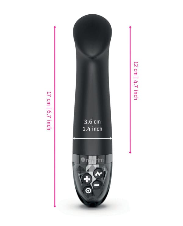 Mystim Right on Ron eStim G Vibrator - Black - Image 4