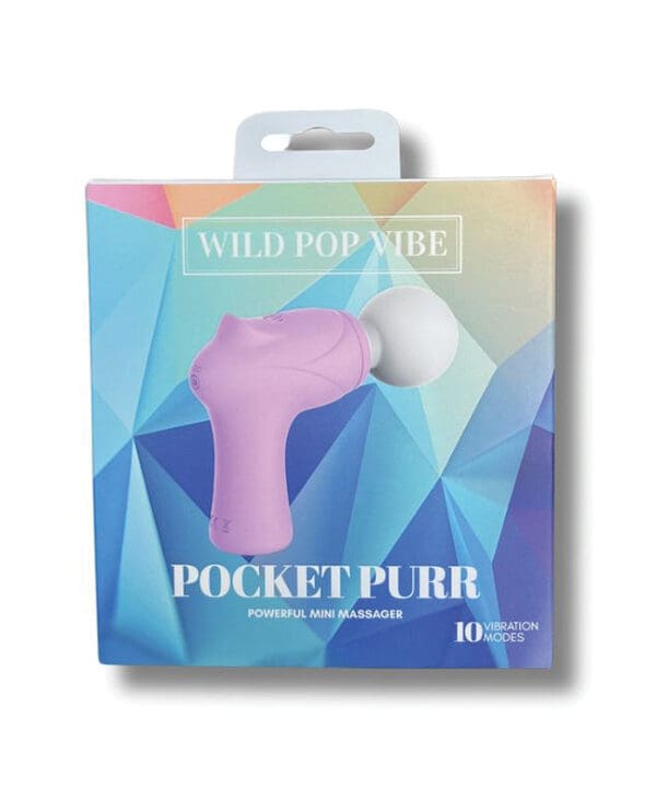 Wild Pop Vibe Pocket Purr Mini Massager - Lavender - Image 2