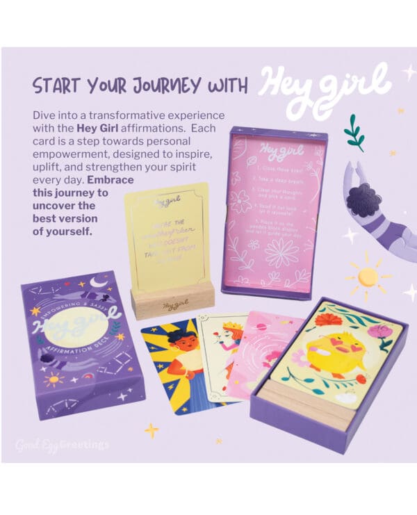 Hey Girl: Empowering & Sassy Affirmation Deck - Image 3