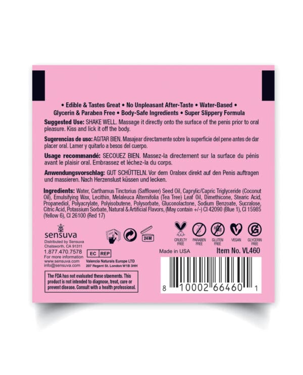 Lic O Licious Oral Delight Cream - 6ml Packet Cotton Candy - Image 2