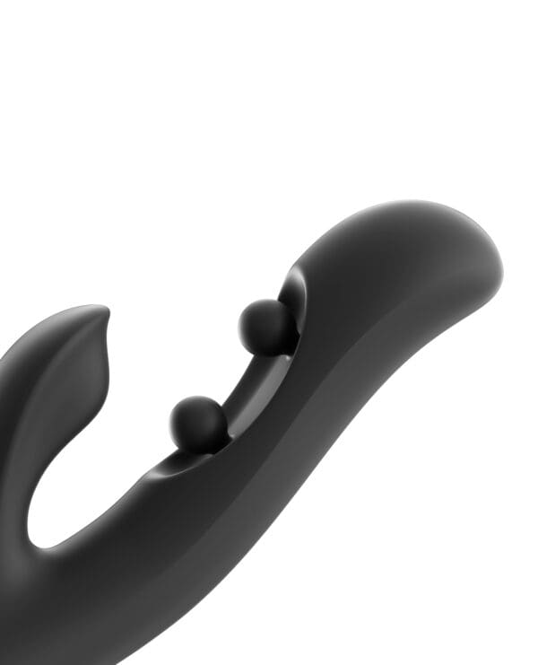 GEM Twin Balls Rabbit Vibrator - Black - Image 2
