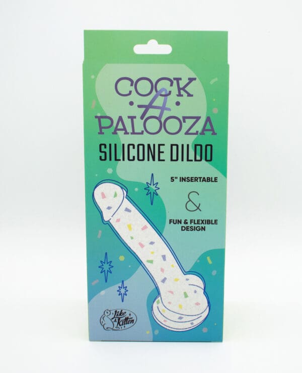 Natalie's Toy Box Cock-A-Palooza Confetti Silicone Suction Dildo - Image 4