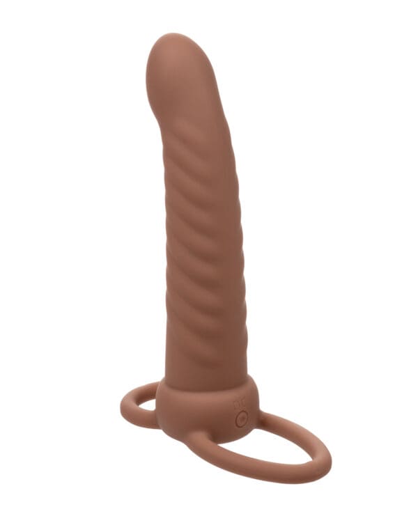 Performance Maxx Rechargeable Ribbed Dual Penetrator - Brown - Image 2