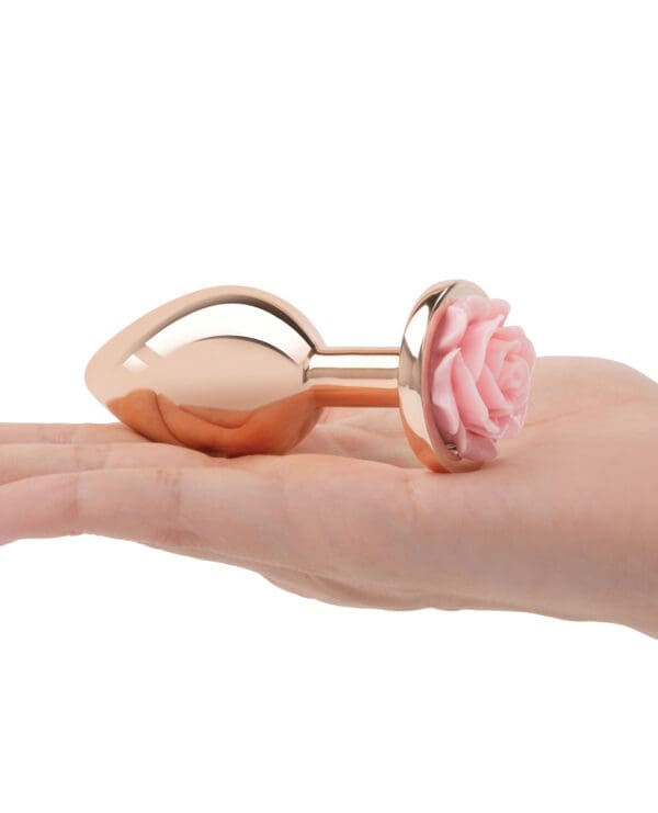 Gemsations 3 pc 2.75" & 3.15" & 3.7" Rose Metal Butt Plug Training Set - Rose Gold - Image 4