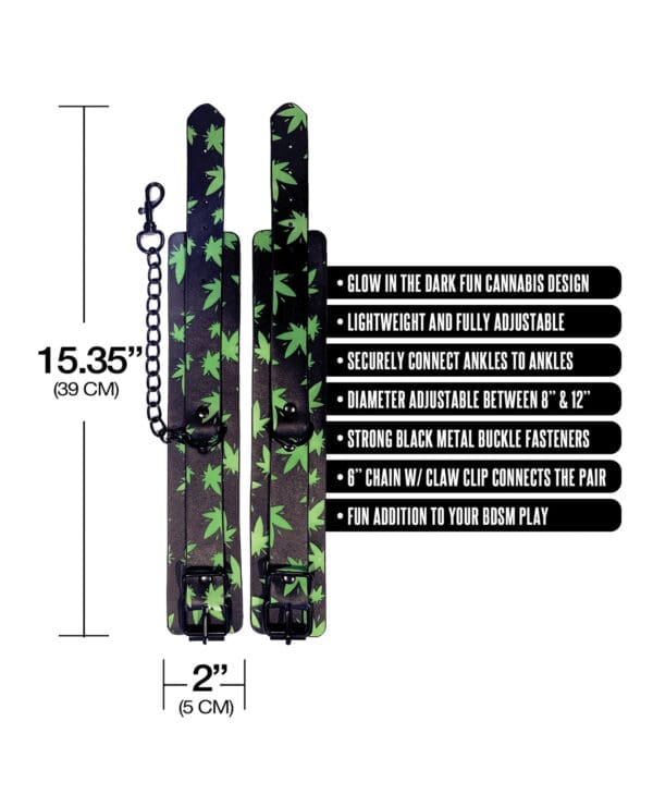 Stoner Vibes Glow in the Dark Ankle Cuffs - Image 4
