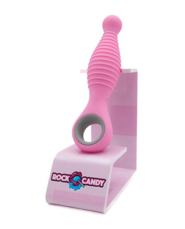 Rock Candy Sweet Cheeks Tapered Anal Vibe - Pink - Image 2