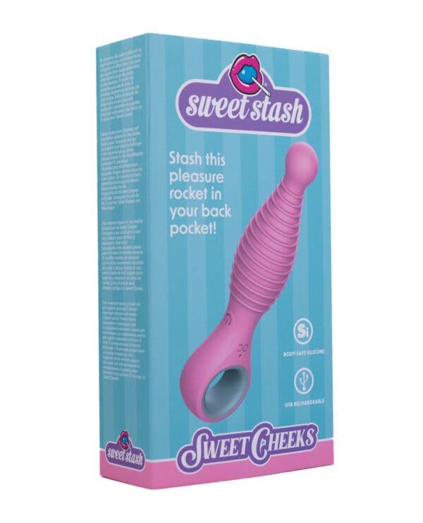 Rock Candy Sweet Cheeks Tapered Anal Vibe - Pink - Image 4