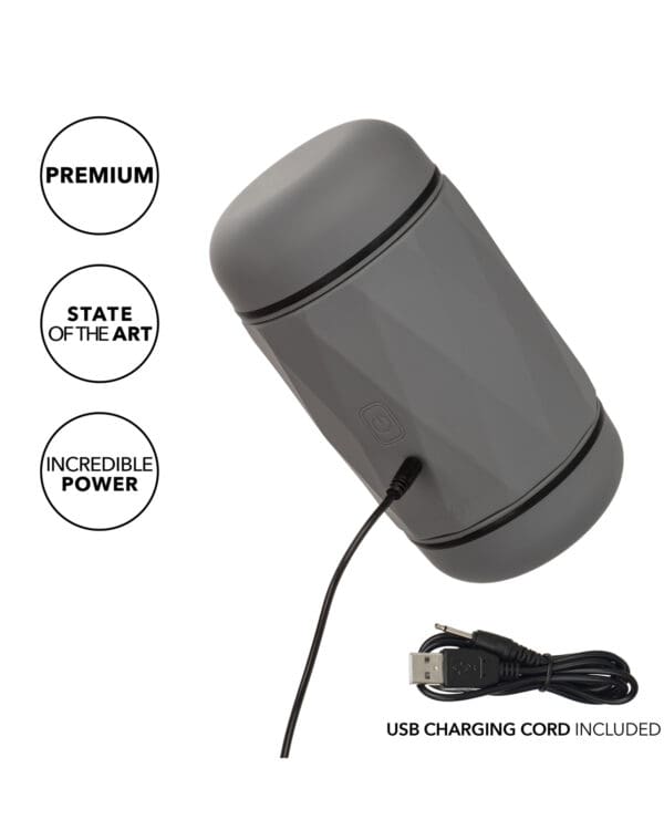 Milk Master Vibro Squeeze Stroker - Black - Image 5