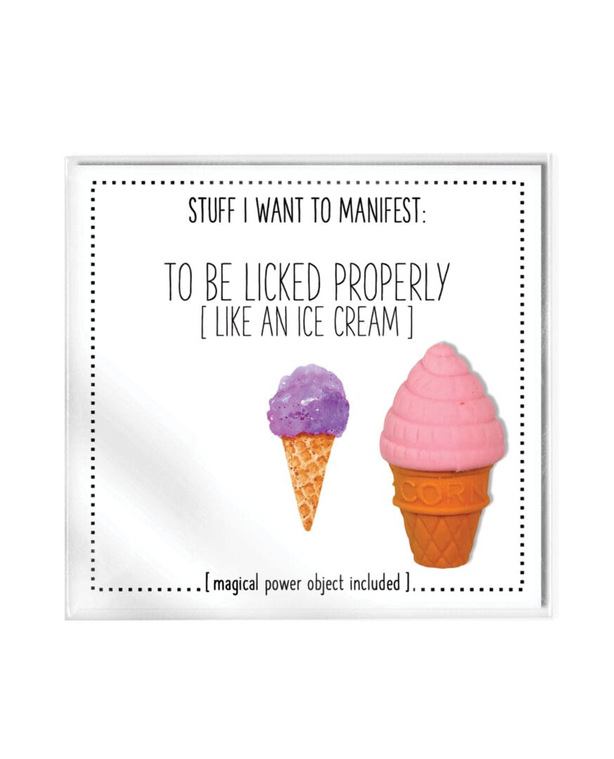 Warm Human To Be Licked Properly Mini Card & Charm