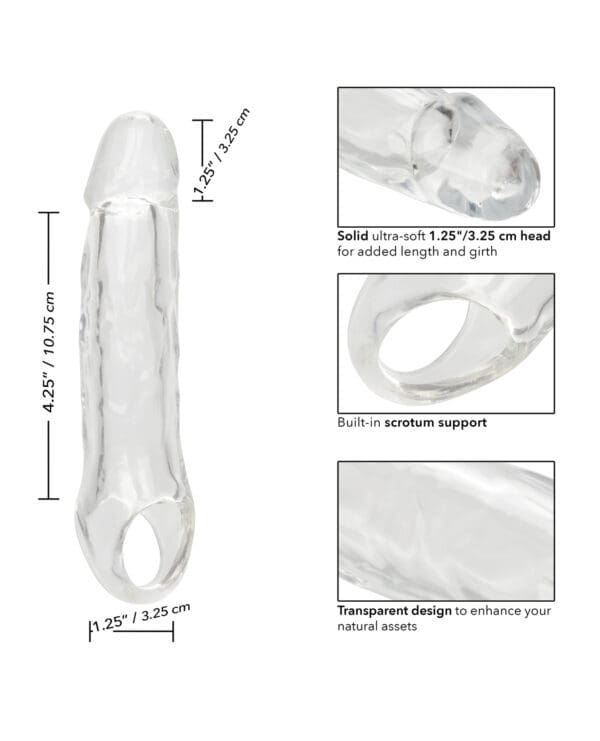 Performance Maxx 5.5" Penis Extension - Clear - Image 5
