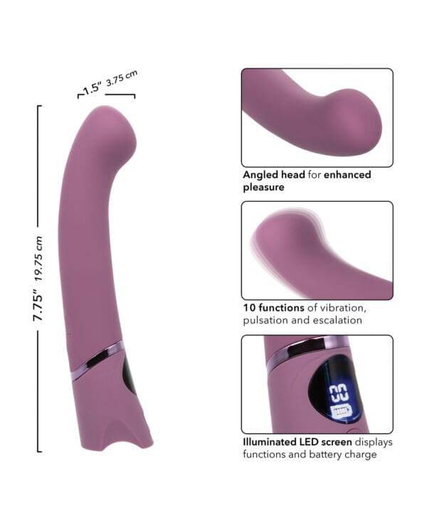 Orgasmatron Digital G-Wand Vibrator - Purple - Image 5