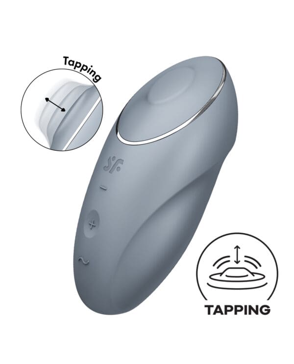 Satisfyer Tap & Climax 1 - Blue/Grey - Image 4