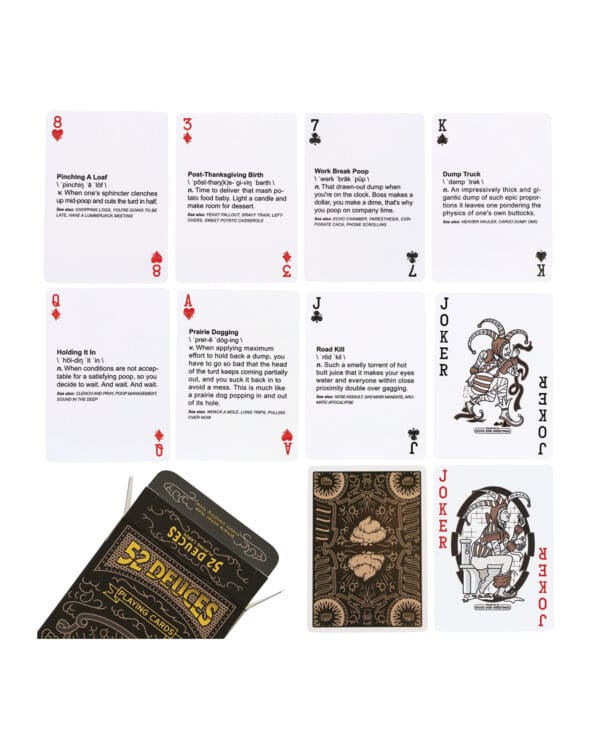 52 Deuces Poop Themed Playing Cards - Image 2
