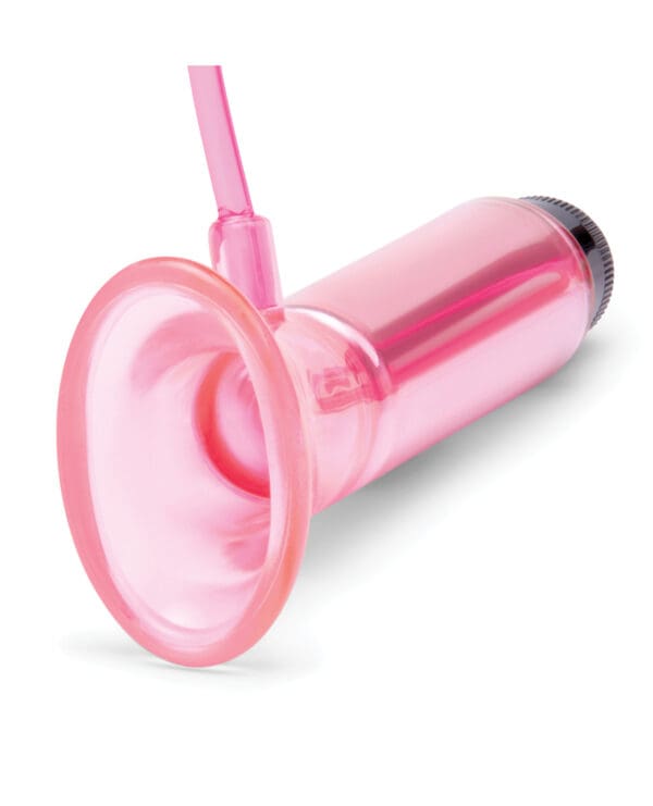 Lux Fetish Vibrating Clitoral Pump w/Quick Release - Pink - Image 3