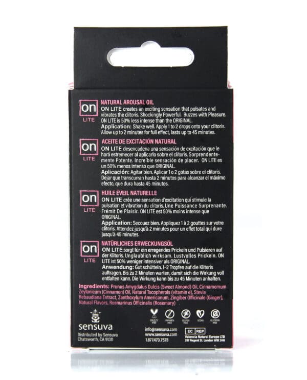 ON Lite Arousal Oil Medium Box - 5 ml - Image 3