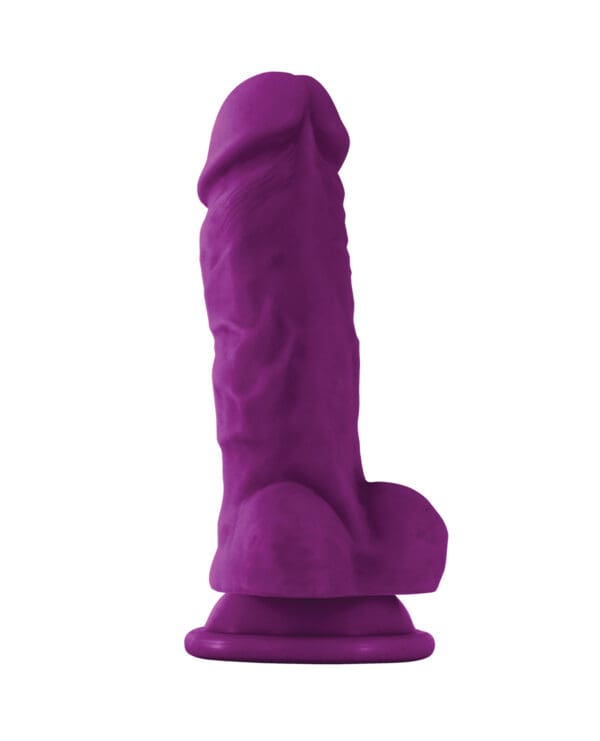 Colours Pleasures Thick 5" Dildo - Purple - Image 2