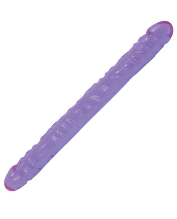 Crystal Jellies 18" Double Dong - Purple - Image 2