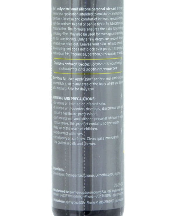 Pjur Analyse Me Silicone Personal Lubricant - 100 ml Bottle - Image 2
