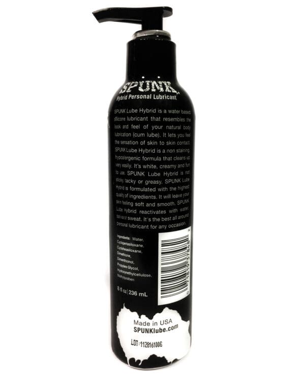 Spunk Hybrid Lube - 8 oz - Image 2