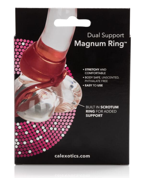 Dual Support Magnum Ring - Red - Image 2