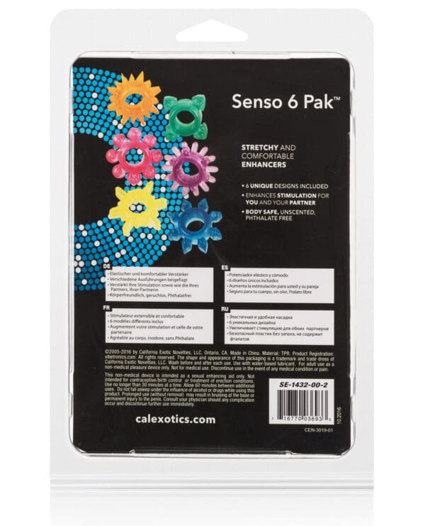 Senso 6 Pack Rings - Assorted Colors - Image 2