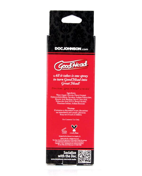 GoodHead Juicy Head Dry Mouth Spray - 2 oz Red Apple - Image 3