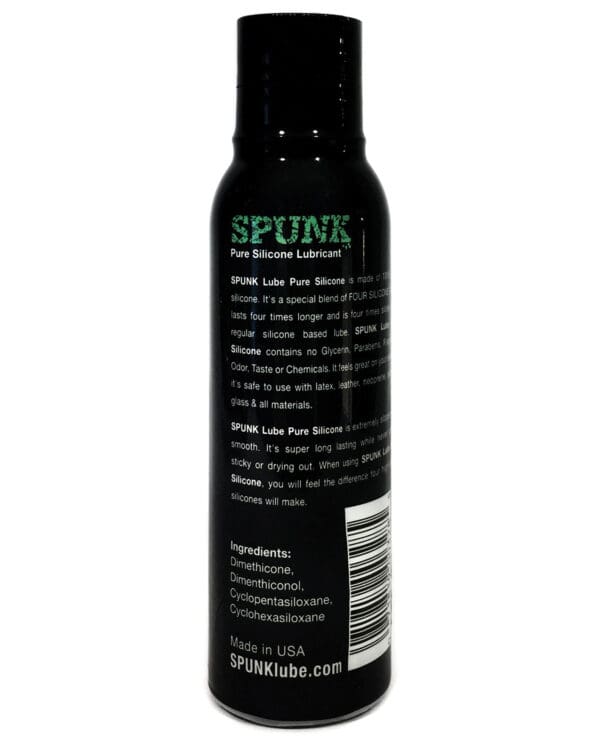 Spunk Pure Silicone Lube - 4 oz - Image 2