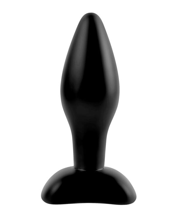 Anal Fantasy Collection Small Silicone Plug - Black - Image 2