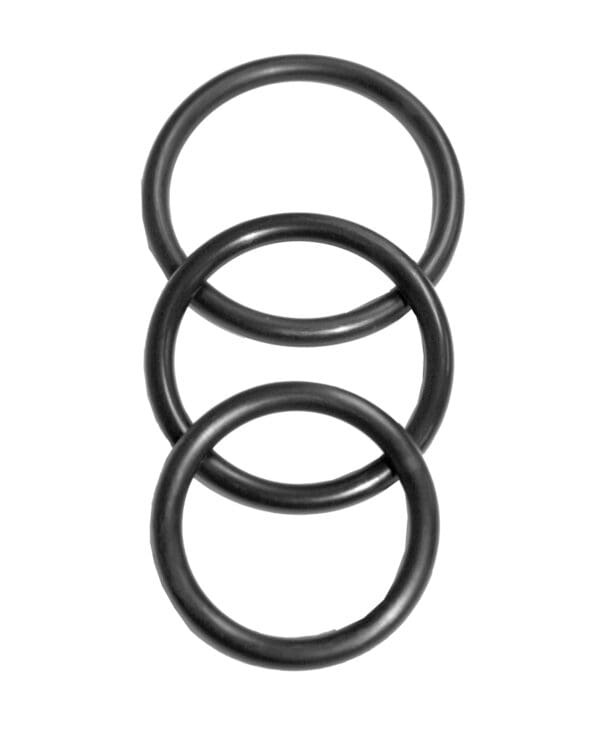 Sex & Mischief Nitrile Cock Ring Pack of 3 - Image 2
