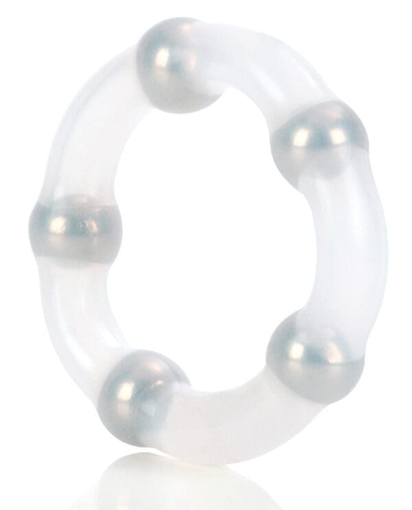 Metallic Bead Ring - Clear - Image 4