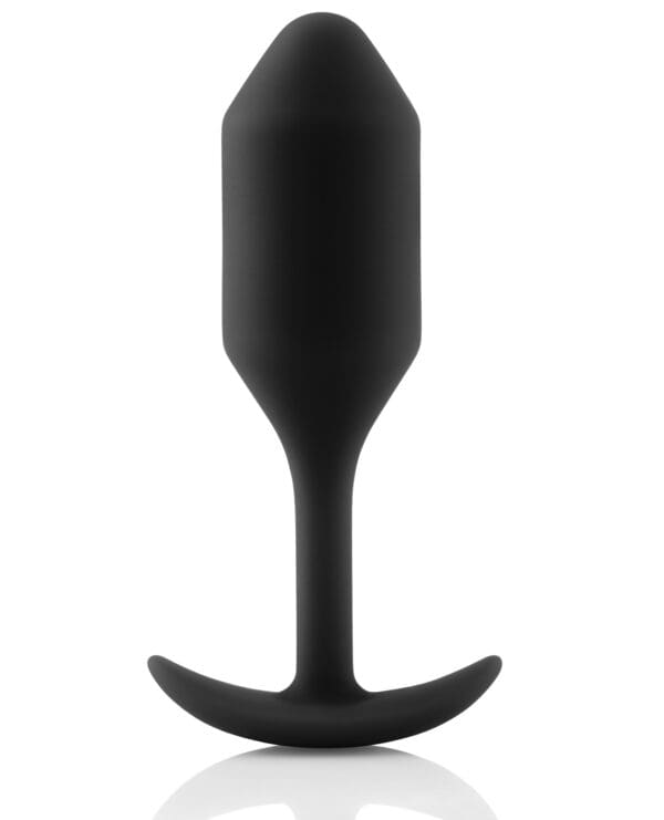 b-Vibe Weighted Snug Plug 2 - 114 g Black - Image 2