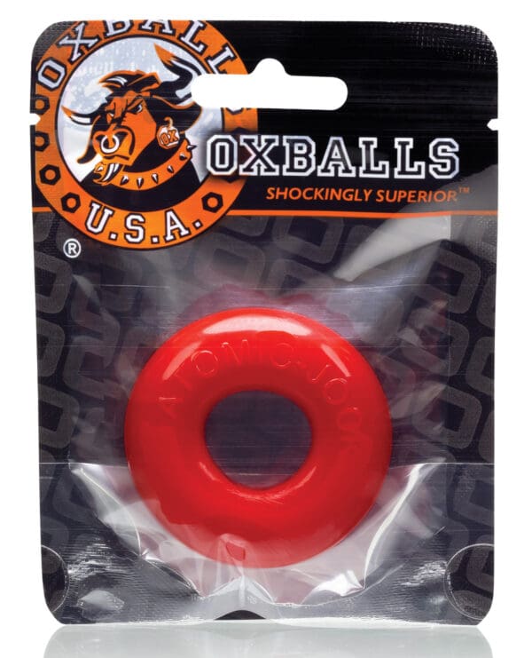 Oxballs DO-NUT-2 Cock Ring - Red - Image 2
