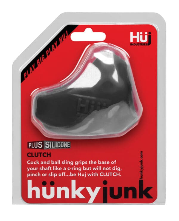 Hunky Junk Clutch Cock & Ball Sling - Tar - Image 4