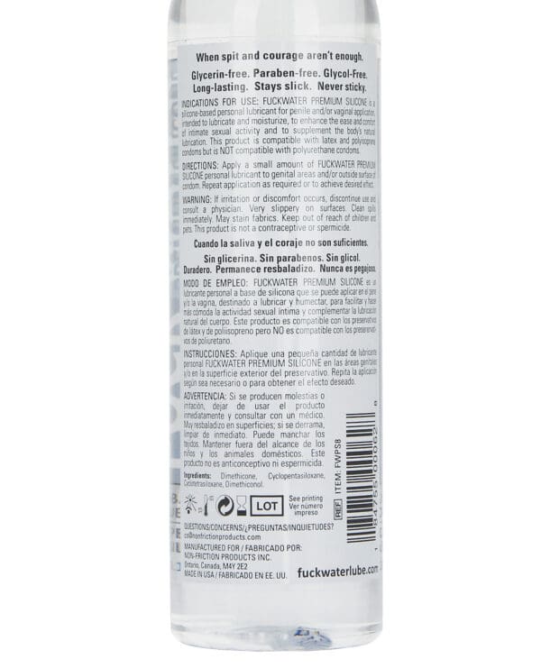 Fuck Water Clear H2O - 8 oz Bottle - Image 2