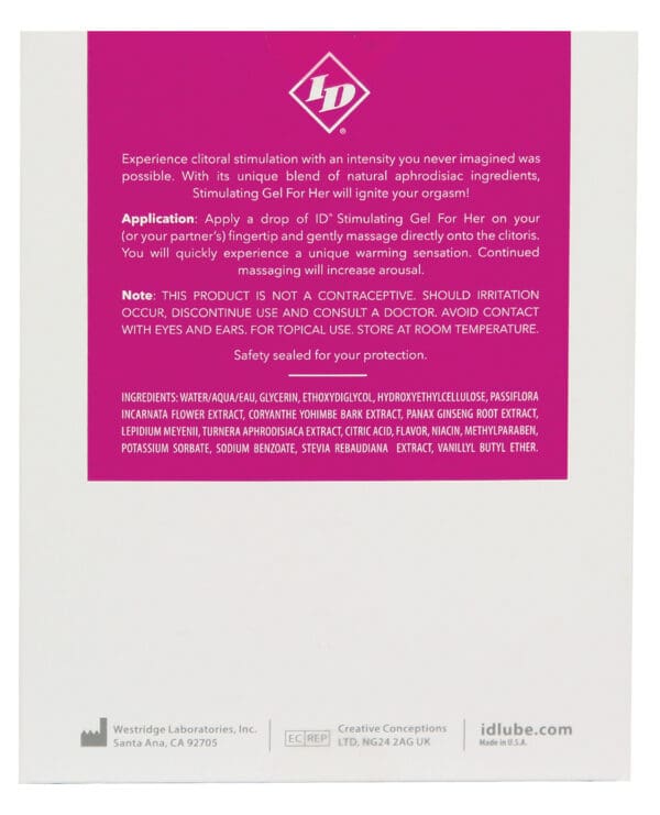 Stimulating Gel for Her - 1 oz - Image 2