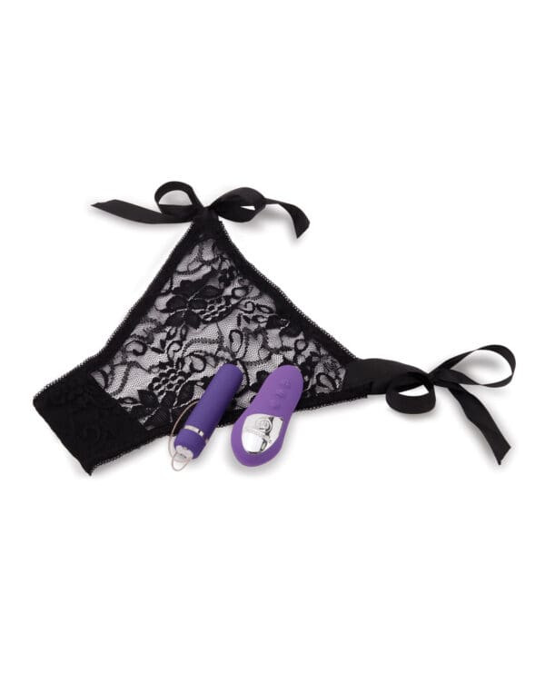 Nu Sensuelle Pleasure Panty Bullet w/Remote Control 15 Function - Purple - Image 4