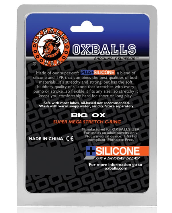 Oxballs Big Ox Cockring - Black Ice - Image 5