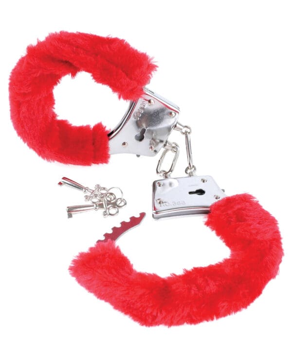 Fetish Fantasy Series Beginner's Furry Cuffs - Red - Image 2