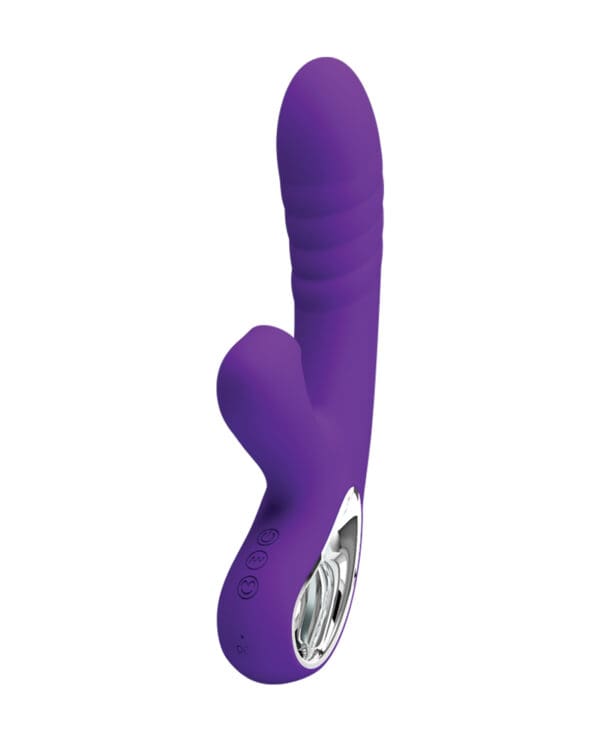 Pretty Love Jersey Sucking & Vibrating Rabbit - Purple - Image 2