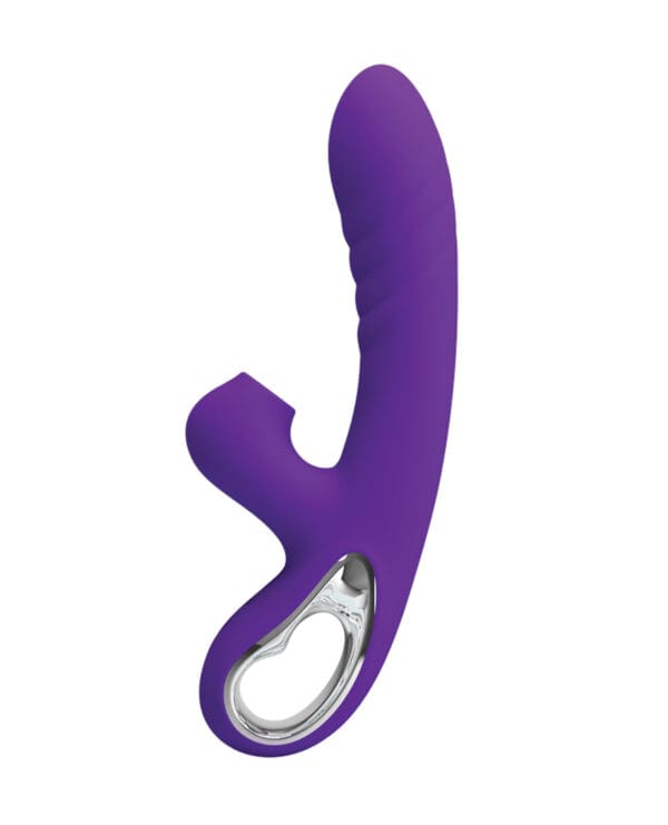 Pretty Love Jersey Sucking & Vibrating Rabbit - Purple - Image 3