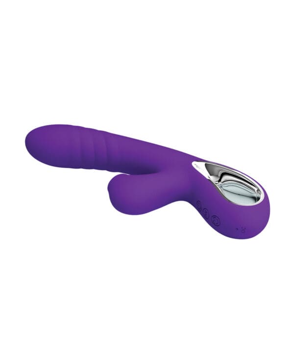 Pretty Love Jersey Sucking & Vibrating Rabbit - Purple - Image 4