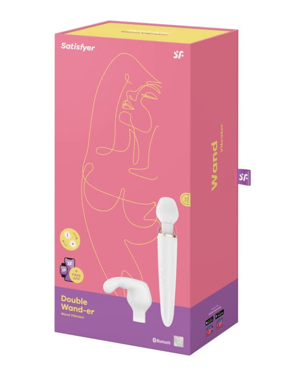 Satisfyer Double Wand-er - White - Image 4