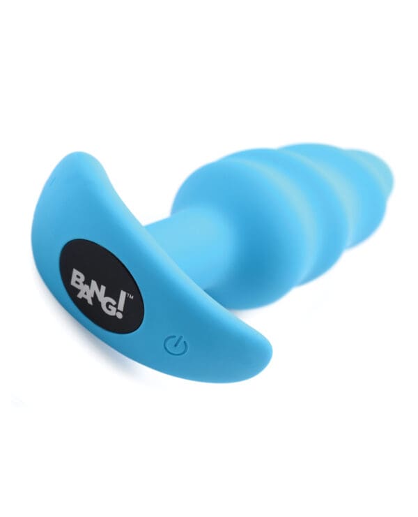 Bang! 21X Vibrating Butt Plug w/Remote Control - Blue - Image 4