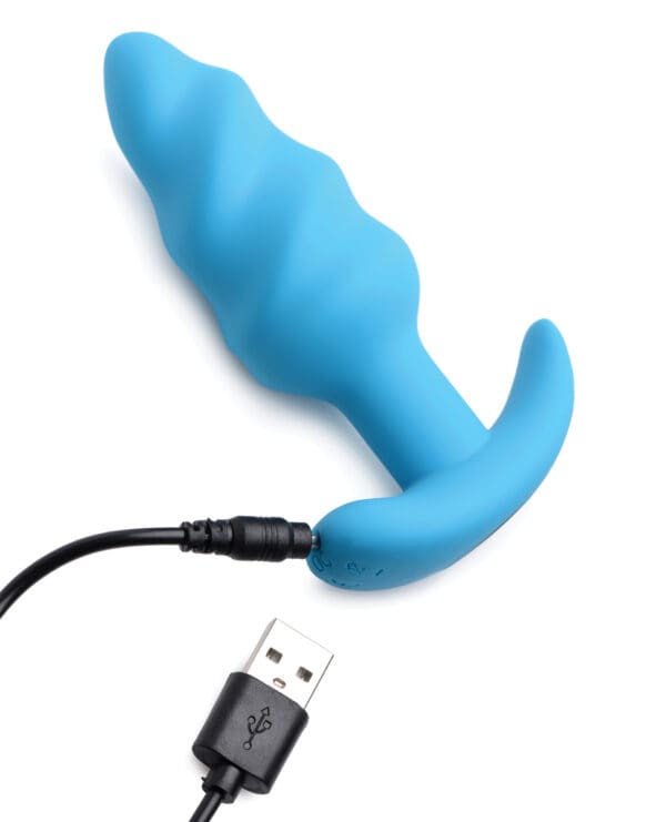 Bang! 21X Vibrating Butt Plug w/Remote Control - Blue - Image 5
