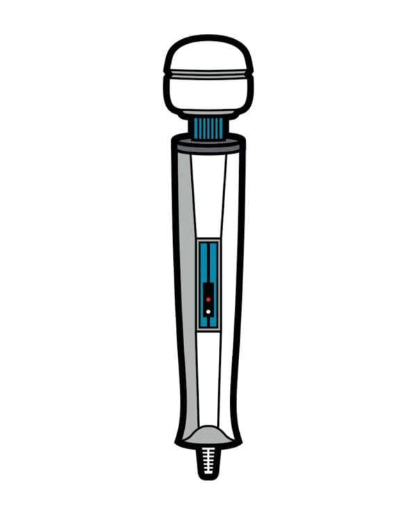 Wood Rocket Sex Toy Wand Pin - White - Image 2