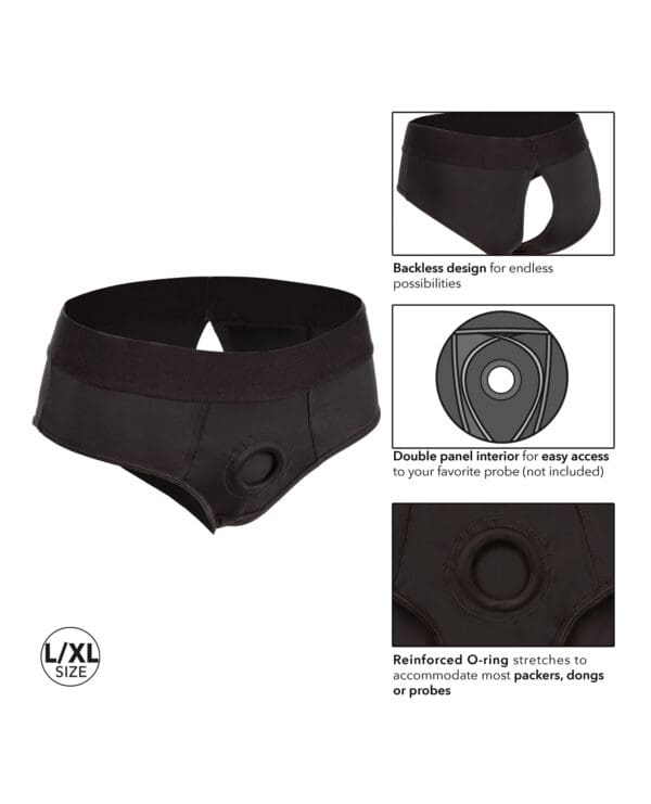 Boundless Backless Brief L/XL - Black - Image 5